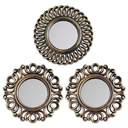 BONNYCO Decorative Wall Mirrors Pack of 3