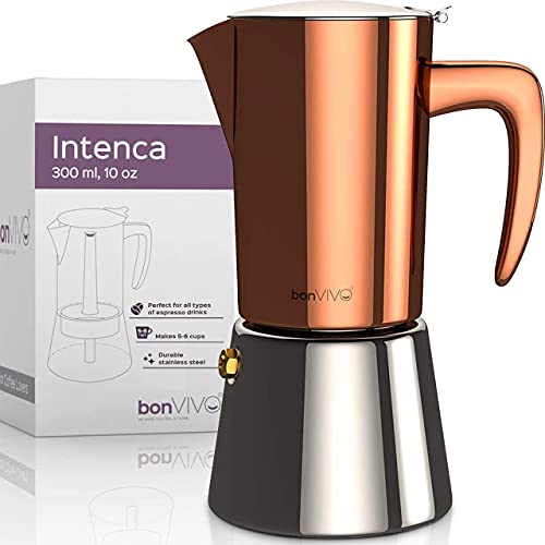 bonVIVO Intenca Stainless Steel 6-Cup Espresso Maker