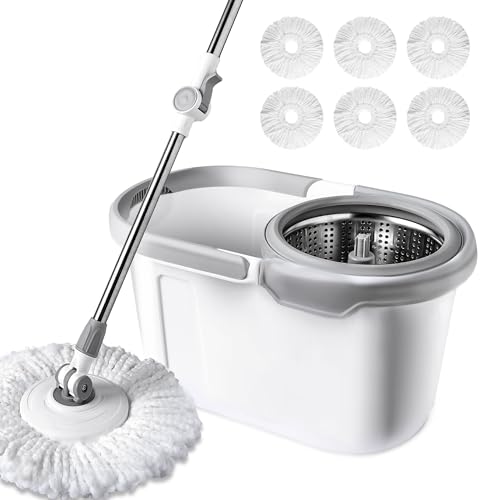 BOOMJOY Spin Mop and Bucket Set