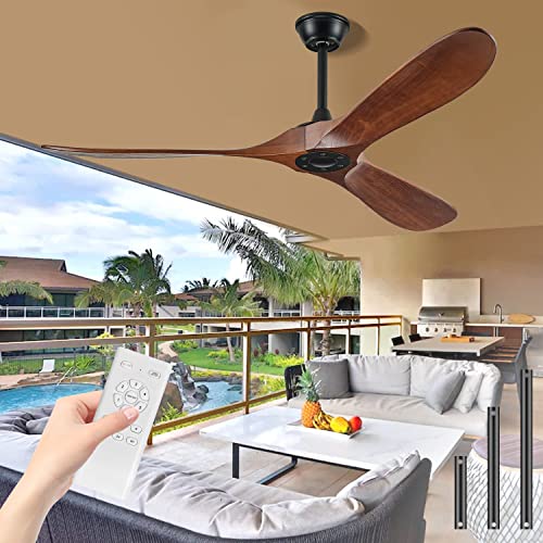 BOOSANT 72" Ceiling Fan without Lights