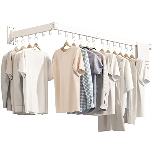 BOQORAD Wall Mounted Clothes Hanger Rack