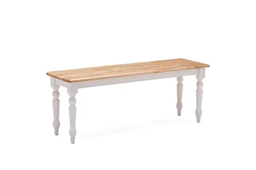 Boraam Farmhouse Bench - White/Natural