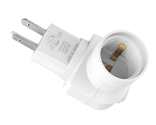 Borju Plug in Light Socket, Outlet to Socket Adapter