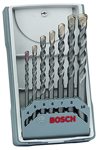 Bosch 2607017082 7 Piece Concrete-Set CYL-3 4-10mm Long Length Drill Bits