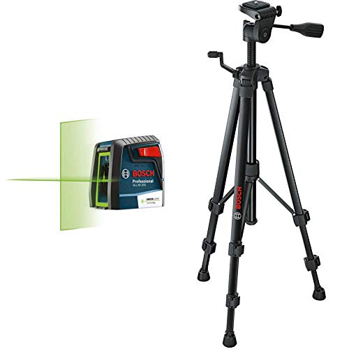 Green-Beam Self-Leveling Cross-Line Laser with Compact Extendable Tripod