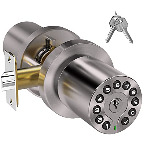 BOTHSTAR Keypad Door Knob with Key, Keyless Entry Lock