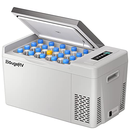 BougeRV 12V Car Fridge - Portable Freezer Compressor Cooler