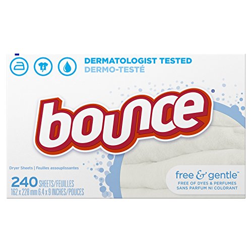 Bounce Dryer Sheets, Free & Gentle, 240 count