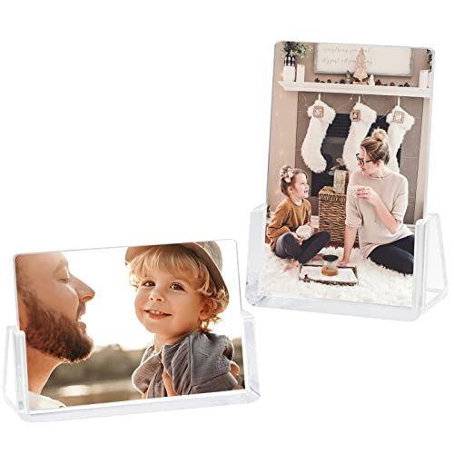 Boxalls Acrylic Picture Frames 4x6 with Clear Base Stand