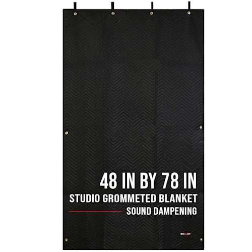 CHOOVEEON Sound Absorption Blankets-Sound Absorbing Sheet-Sound  Dampening Blanket-Sound Proof Blanket-Art Acoustic Foam Panels-Bedroom  Soundproofing Curtains-Noise Blocking For Wall and Doors（96x48） :  CHOOVEEON: Musical Instruments