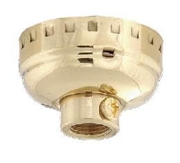 B&P Lamp® 1/4 IP Brass Socket Cap W/Ss