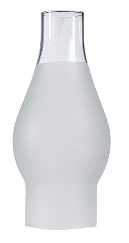 B&P Lamp® Frosted Glass Lamp Chimney