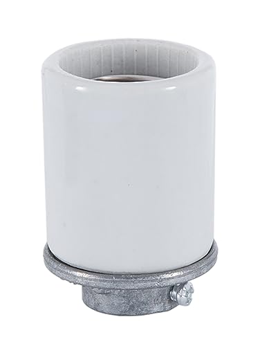 B&P Lamp® Porcelain Keyless Med. Base Socket with 3/8IP Cap