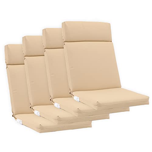 BPS High Back Chair Cushions Set of 4