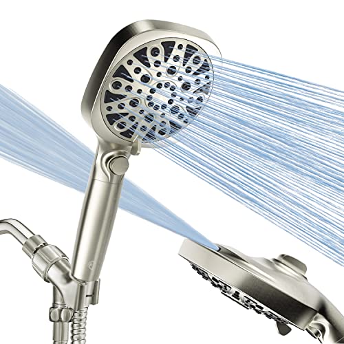 Filtered Shower Head with Handheld,Twinkle Star High Pressure 10 Mode  Detachable Showerhead Built-in Power Wash with ON/OFF Pause Switch,15 Stage  Water Softener Filters for Hard Water Remove Chlorine 