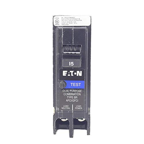 Eaton 15A 1P Dual Function Plug-On Neutral Circuit Breaker