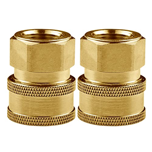 Brass Pressure Washer Couplers Fittings - Quick Connect to Female NPT Socket