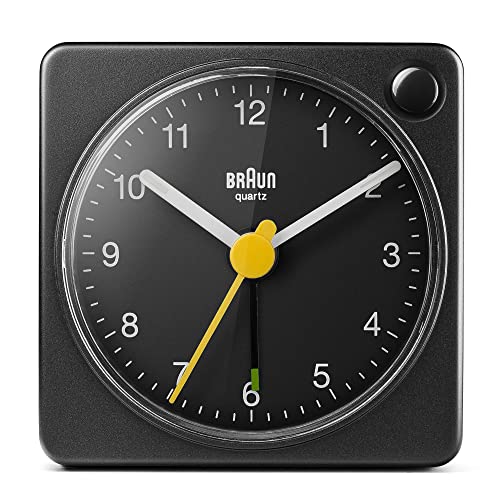 Braun Classic Travel Analogue Clock with Snooze and Light