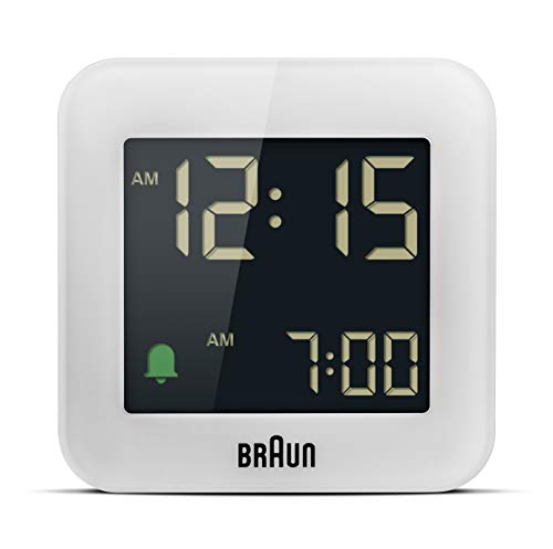 Braun Digital Travel Alarm Clock with Snooze - Compact and Reliable