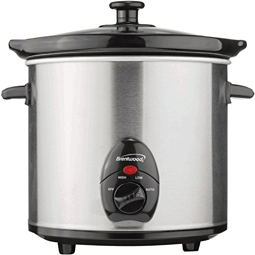 Brentwood SC-130S Stainless Steel Slow Cooker, 3-Quart