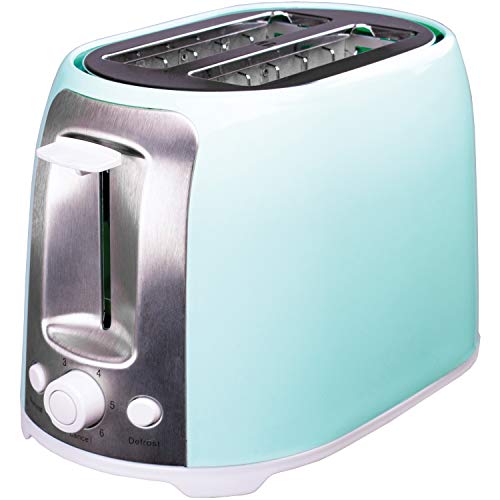 Mueller Retro Toaster 2 Slice with 7 Browning Levels and 3 Turquoise