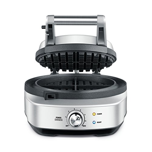 Breville BWM520XL No-Mess Waffle Maker, Brushed Stainless Steel, Silver
