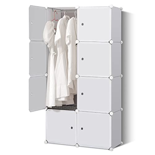BRIAN & DANY Portable Wardrobe Closet for Hanging Clothes