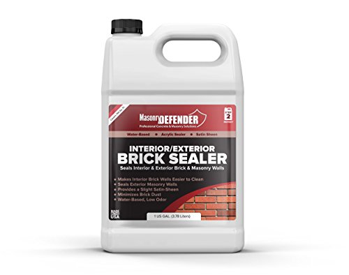 Brick Sealer - Clear, Satin, Acrylic Sealer for Interior/Exterior Walls