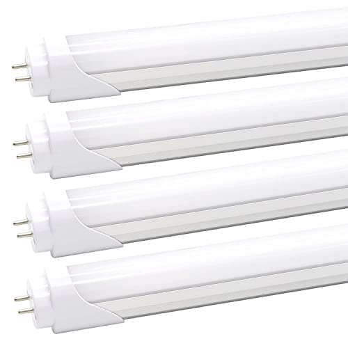 Bright and Efficient LED Light Tubes - Pack of 4