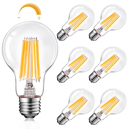 Bright and Energy Efficient LED Filament Bulb, 6-Pack