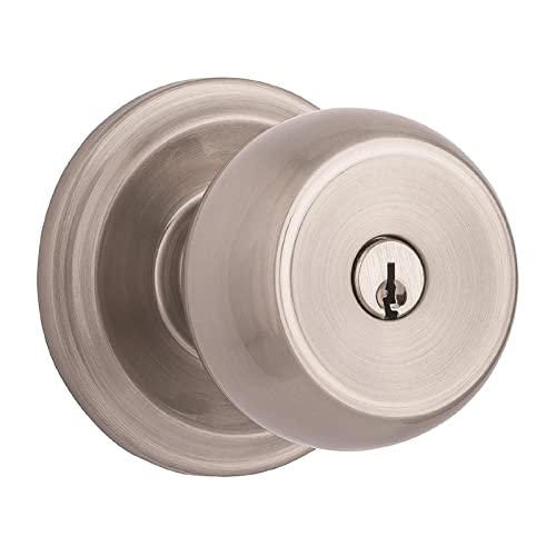 BRINKS 23001-119 Satin Nickel Stafford Keyed Entry Door Knob