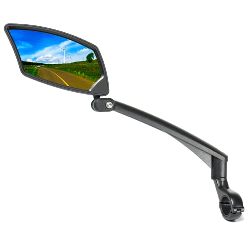 BriskMore Adjustable Rearview Bike Mirror for Left Side