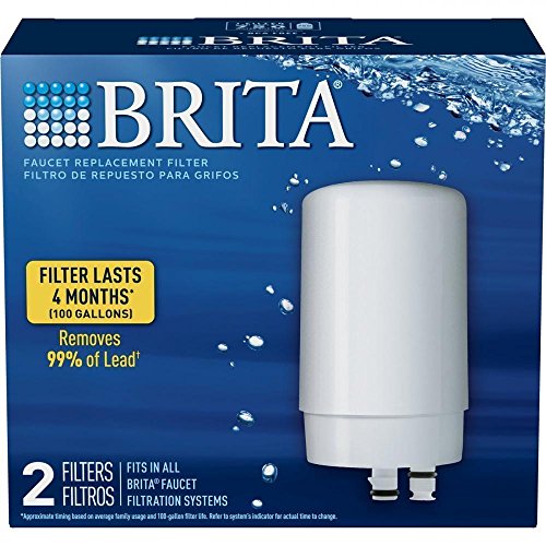 Brita Faucet Water Filtration System Replacement Filters - 2 Count