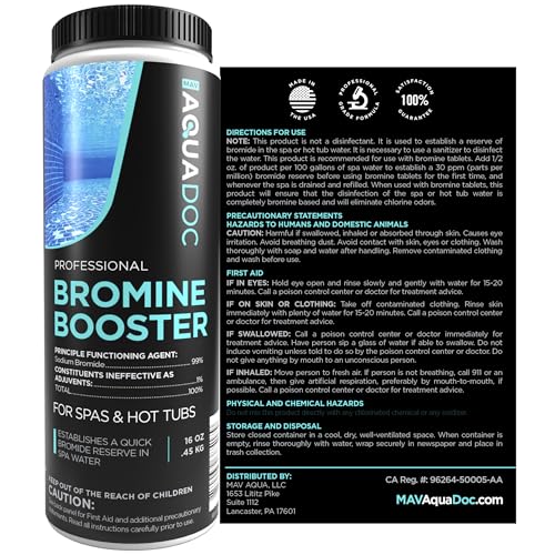 MAV AquaDoc Bromine Hot Tub Chemical - 1lbs Bromide Oxidizer