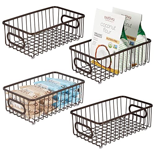 Bronze Wire Basket 4-Pack for Home Organization