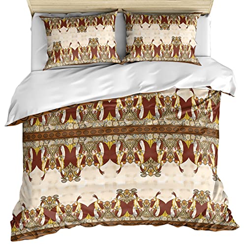 Ethnic Retro Flower Quilt Bedding Set - 3 Piece King/Queen/Twin