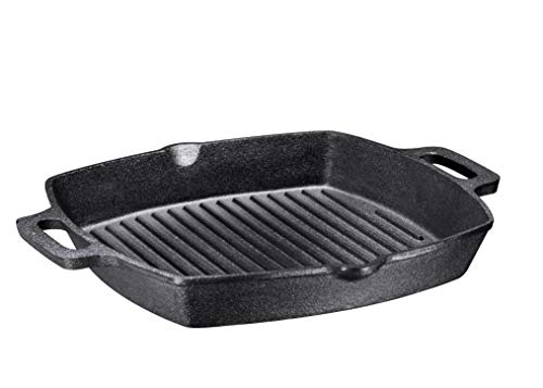 Bruntmor 13 Inch Non Stick cast iron Grill Pan