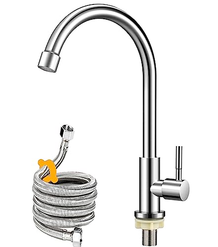 Brushed Nickel Stainless Steel Cold Water Faucet