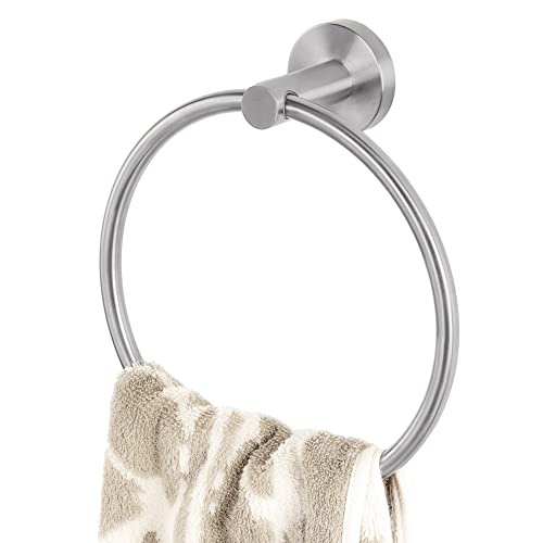 Brushed Nickel Towel Ring