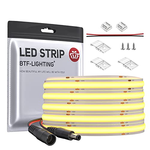 BTF-LIGHTING FCOB COB Flexible LED Strip