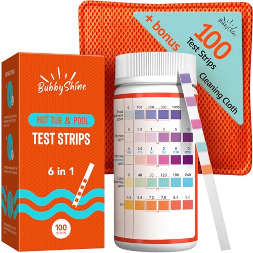 BubbyShine 6 Way Pool Test Strips