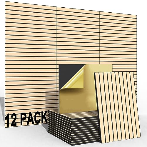 BUBOS 12 pack Acoustic Panels - Soundproof Wall Panels for Home Studio Office