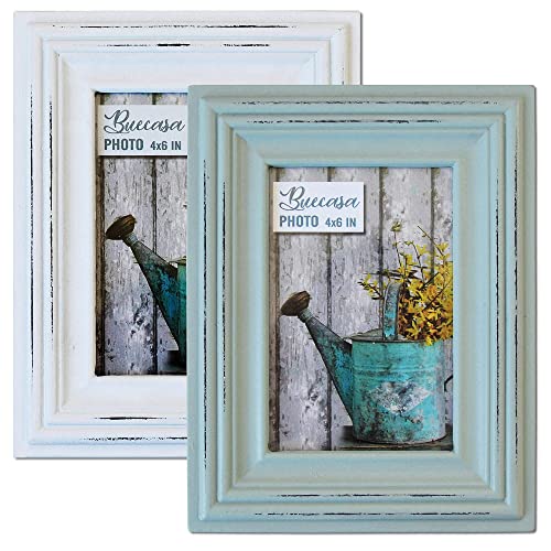 Buecasa Rustic Wooden Picture Frame Pack