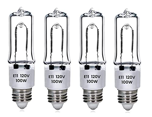 Bulbmaster 100 Watts JD E11 Bulb Halogen Ceiling Fan Light Bulb Q100CL/MC Clear
