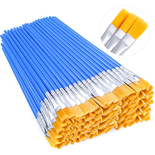 Bulk Small Paint Brushes for Kids - Anezus Acrylic Classroom Brush