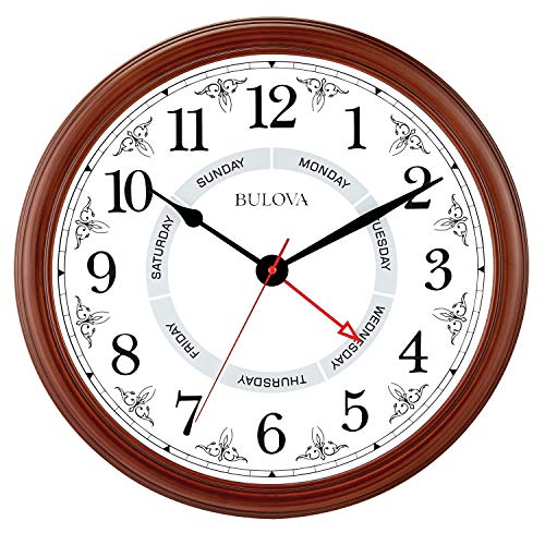 Bulova 18" Brown Cherry Wall Clock