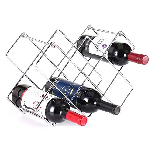 Buruis Countertop Wine Rack - Modern Wine Bottle Holder