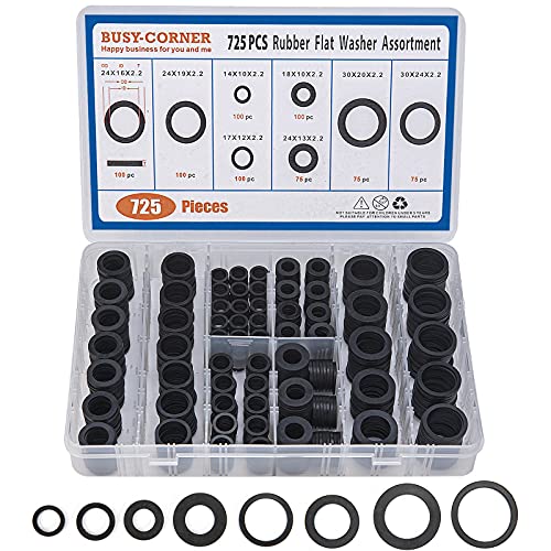 BUSY-CORNER Rubber Flat Washer Gasket Assortment