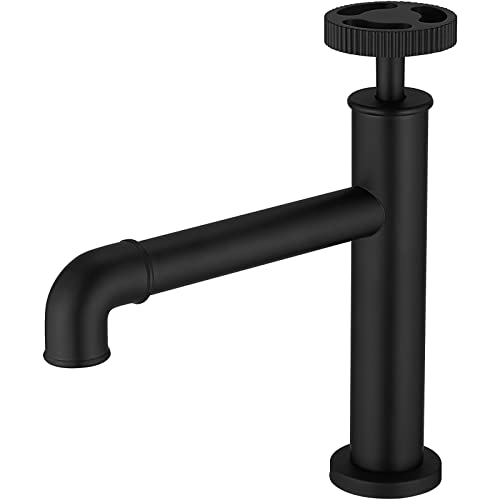 BWE Black Single Handle Bathroom Faucet
