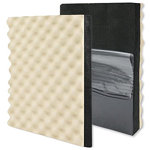 BXI Soundproofing Foam - 2 Pack Self-Adhesive 16'' X 12'' X 1.8''